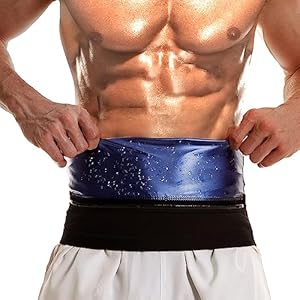 Waist Trainer for Men, Sauna Sweat Waist Trimmer for Men, Workout Sauna Slimming Belt Exercise Gym Gear