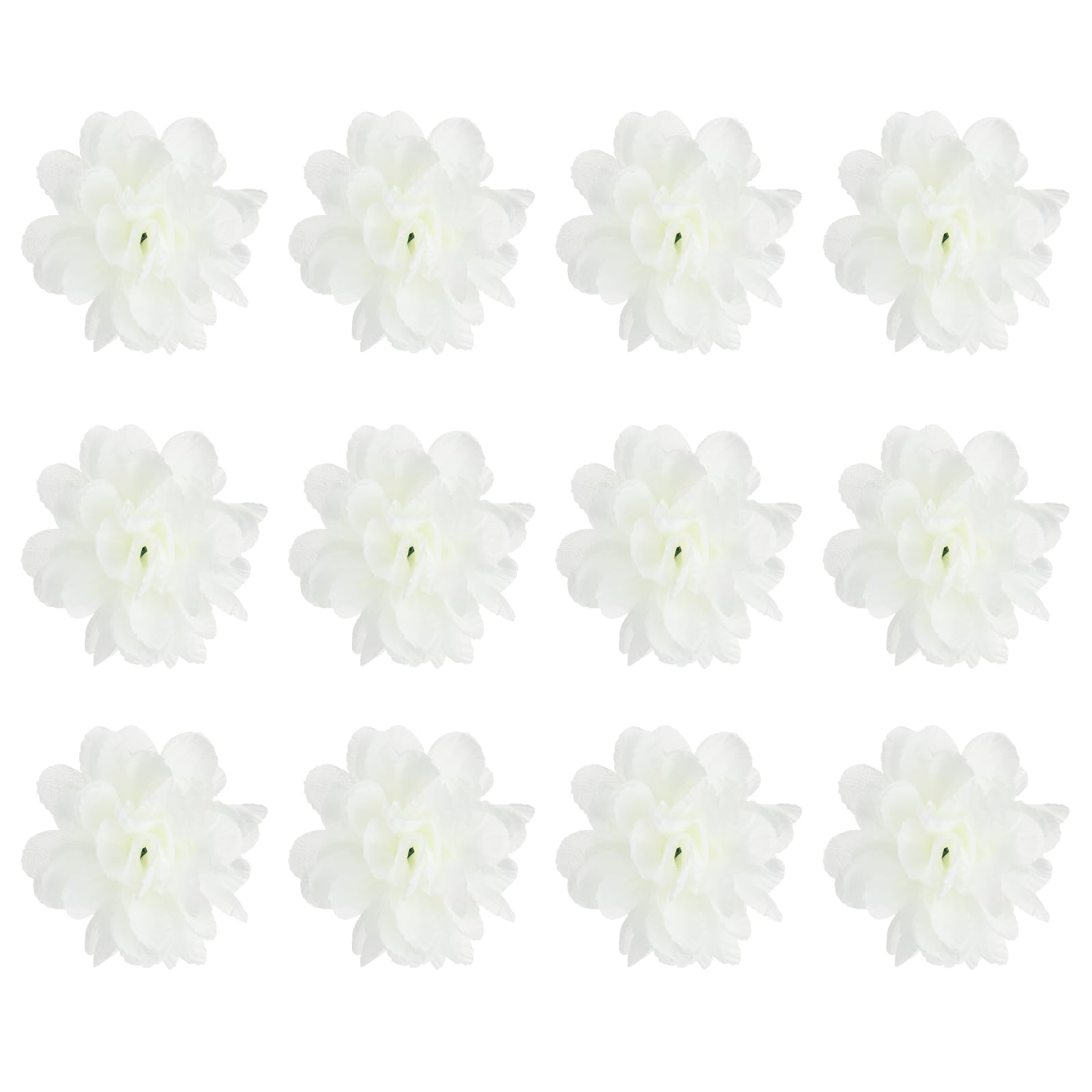 Orchidée artificielle blanche en lot de 12 têtes pour décoration de table