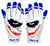 PGX Baseball Smiley Baseball Batting Gloves Cool Blue (Adult Large)