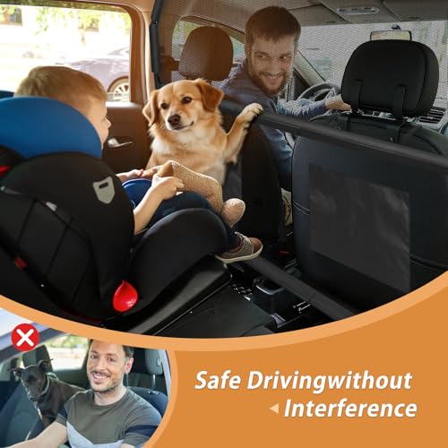Sunexinlo Dog Car Barrier for SUVs,Trunks and Cargo Area, Universal-Fit Pet Divider Gate, 50Inch Wide Pet Barrier with See Through Net Mesh for Small Trucks and SUV & Mid-Sized Vehicle by Sunexinlo - Image 6