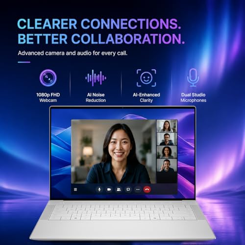 Image of Dell 14 Premium (Next Gen XPS 14) AI PC Business Laptop, (14.5 inch FHD+ 120Hz, Intel Core Ultra7 255H, 16GB DDR5, 1TB SSD), 3x Thunderbolt 4, Backlit, 1080p RGB IR Webcam, Wi-Fi 7, Win 11 Pro, Platinum
