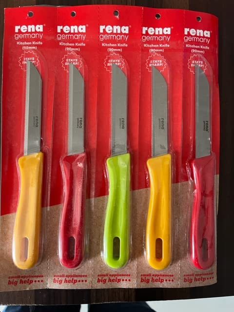 Buy rena germany Steel 90mm Plastic Knife Set (Pack of 5) Online at Low ...