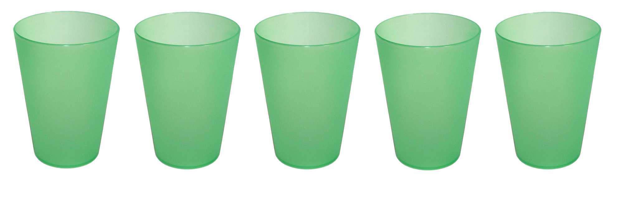 Bicchieri Plastica Senza Bpa Bicchieri Acrilici Senza BPA 680 Ml - Infrangibili, Impilabili, Set Da 8 Verde Bicchieri Infrangibili 680 Ml - 8