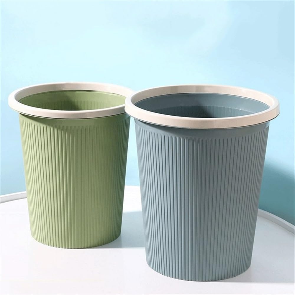 ゴミ箱 ゴミ箱 蓋なし 円形 プラスチック カラフル 圧力リング付き リビングルーム 寝室 キッチンなどに最適 S/M/L バスルー