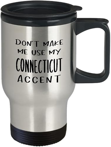 Miniatura 2 de Connecticut Travel Mug Insulated Coffee Tumbler - CT US State City Tourist Travel USA Country Adventure Vacation Long Distance Souvenir Funny Cute
