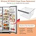 UPGRADED W11162443 Refrigerator Crisper Drawer Compatible with Whirlpool Fridge Drawer Replacement Parts Whirlpool Refrigerator Drawers WRS315SDHZ02 WRS315SDHZ05 WRS315SDHZ08 WRS325SDHZ08 WRS321SDHZ08
