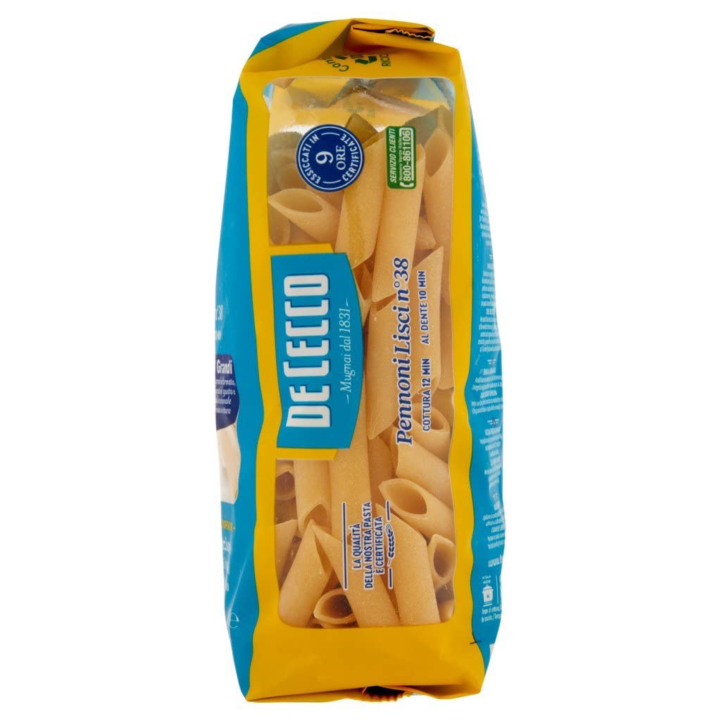 Italian Gourmet Pennoni Lisci N.38 pâtes 100% italiennes 24 x 500g