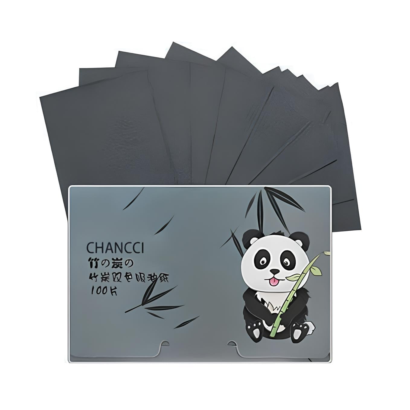 100 Pcs Oil Blotting Sheets for Face,Oil Absorbing Sheets Oily Control Face Wipes Tissues,Facial Care Makeup Blotting Paper for Oily Skin, absorbing Blotting Papers for Women Men (Black)-image-36