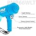 Pyle Portable PA Megaphone with Alarm Siren & Adjustable Volume - 40 Watt Handheld Lightweight Marine Grade Waterproof Bullhorn - AA Battery Powered For Indoor Outdoor Use