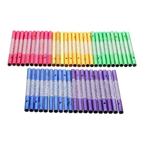 PartyKindom Wind Chime Tubes: 50pcs Wind Chimes for Outside Aluminum Windchimes Tubes for DIY Crafts Chime Parts Making Kit Home and Garden