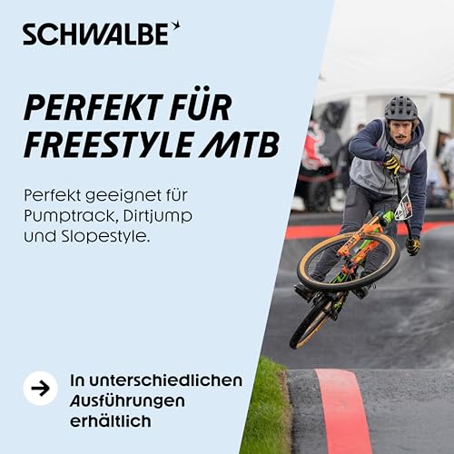 Schwalbe Fahrradreifen Billy Bonkers – 16 bis 26 Zoll Reifen mit SBC/ADDIX Compound für Pumptrack, Dirtjump und Slopestyle – Falt-/ Drahtreifen als Performance Line/mit K-Guard Pannenschutz