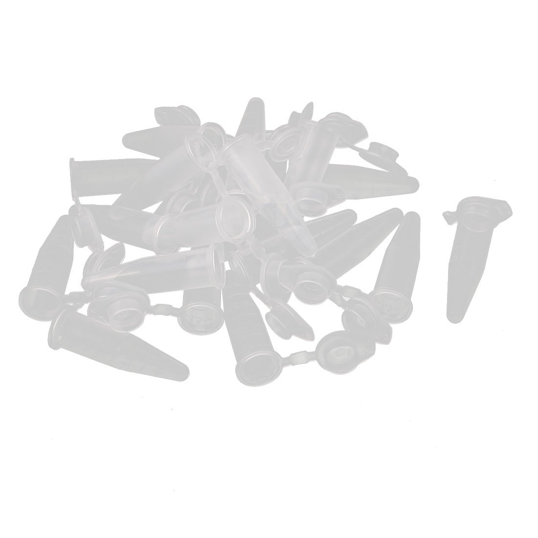 Aexit 20Pcs 1.5ml Glassware & Labware Plastic Clear EP Tube Centrifuge Tubes for Laboratory Cylinders w Graduated