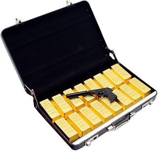 Miniature Suitcase Model for Dollhouse Decoration Realistic Resin and Aluminum Alloy Micro Bar Prop 3.94X2.56X0.63 Inch Detailed Mini Doll Accessory