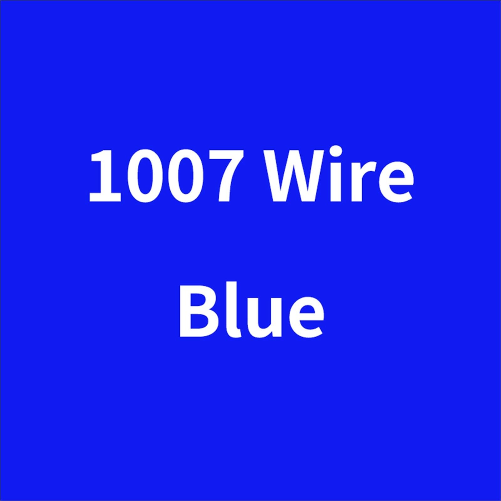 Cable electrónico de PVC 2M-100M UL1007 26/28/30 AWG; Cable de Cobre estañado Rojo Negro for cableado LED y Bricolaje(Blue,100M,30AWG)