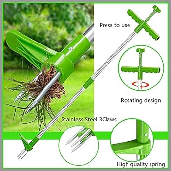 Amazon | Ladruph スタンドアップ草刈り機 草削り 回転式 草取器