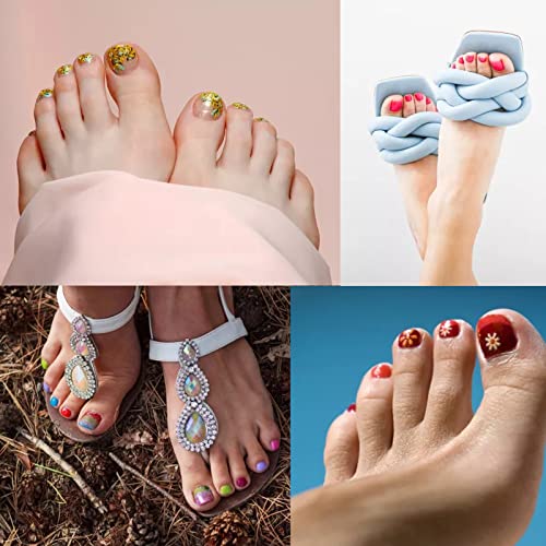 Toenail Tips Shmian 300Pcs Short Clear Acrylic Full Cover False Toenails 10 Sizes With Box For Home Nail Salon And Diy Foot Decoration Manicure Tools #TOP5