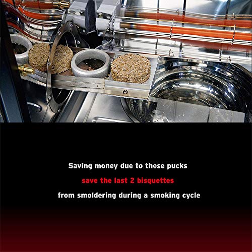 FLYINGWING Set mit 6 Grillscheiben für Bradley Smoker Kekse aus Aluminium und Holz