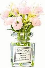 Miniature Flowers in Vase Set - 1:6 Scale Dollhouse Décor with Realistic Details, Tiny Floral Arrangements for Micro Landscape, Train Platform and Fairy Garden Accessories​ (C)