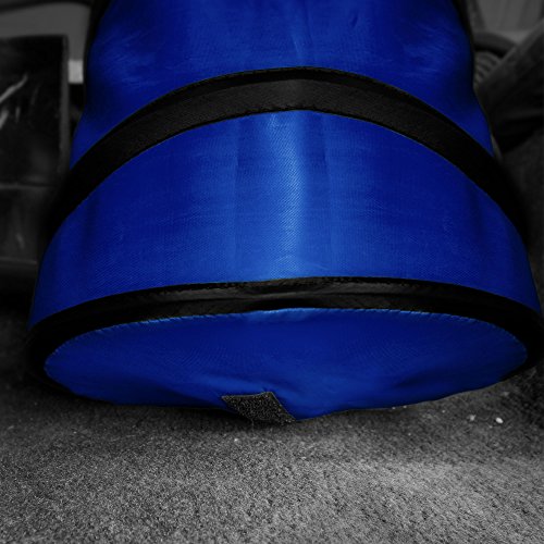 Fh Group Automotive Waterproof Portable Collapsible Small Trash Can Garbage Container Fits Most Cars, Suvs, And Trucks Blue #TOP6
