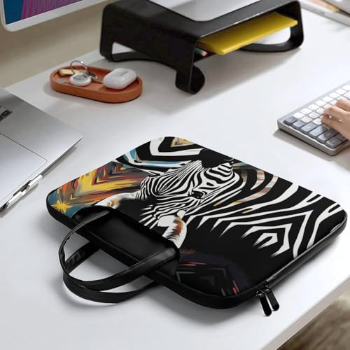 Bolso bandolera impermeable para laptop 17 pulgadas animal cebra miniatura 7