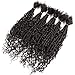 DAIXI Boho Loc Extensions Human Hair with Curly Ends for Women, Can Be Dyed Bleached Handmade Human Hair Dreadlocks with Human Hair Curls Extend Out (1B-0.6cm-Straight, 16 Inch 20 Strands)