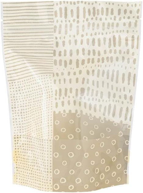 HEADS WMO-ZOS3 Stand Bag, Made in Japan, 4.7 x 2.7 x 7.1 inches (12 x 6.8 x 18 cm), Green, 50 Pieces, Japanese Style, Modern, Zip Included, Desiccant Safe