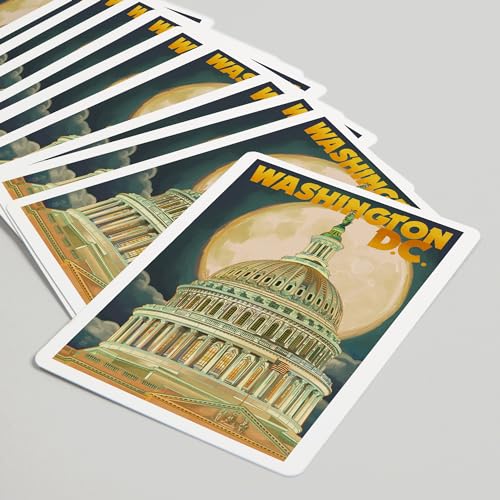 Lantern Press Naipes Washington DC Capitol 52 cartas miniatura 5