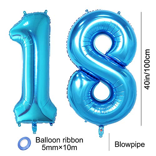 Huture 2 Palloncini Numero 18 Figure Palloncino