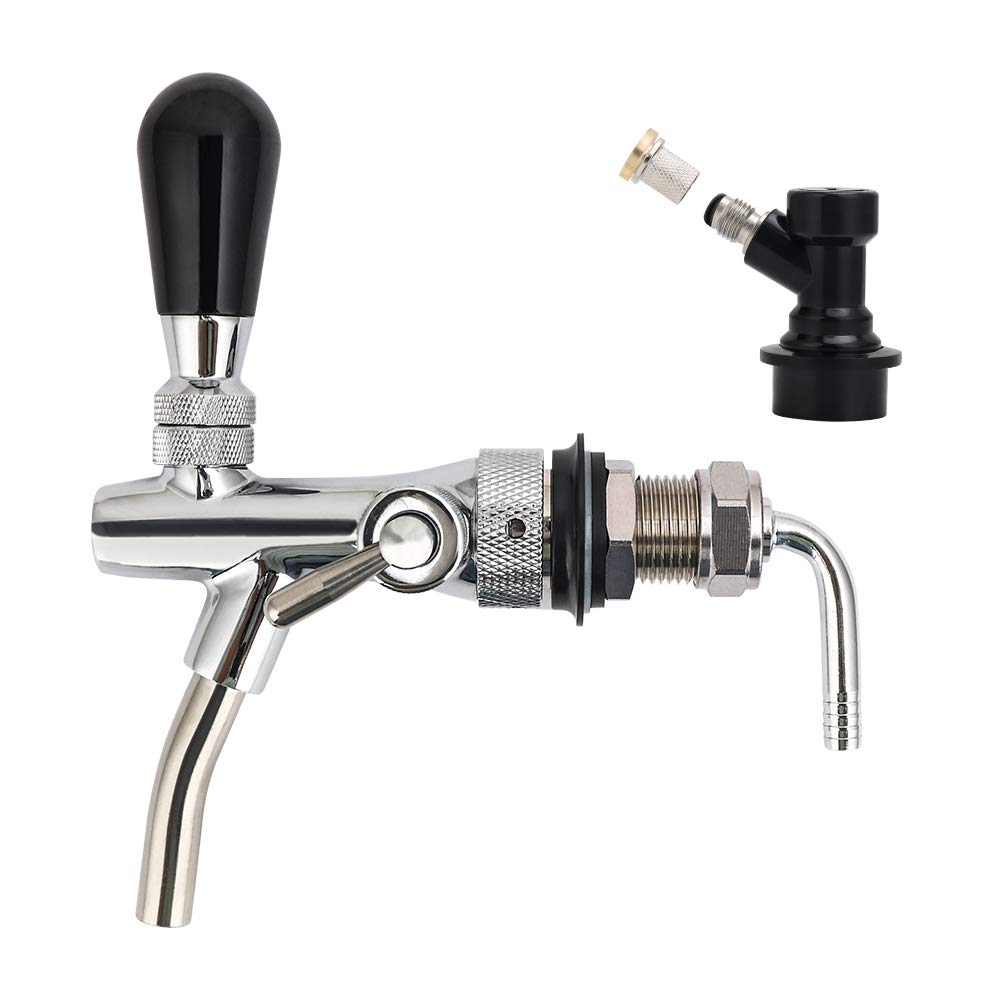 Buy FERRODAY Short Shank Adjustable Faucet Brass Body Stainless Steel