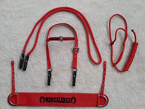 Kit Manga Larga Rédea Cabresto Peitoral Cabeçada Cavalo