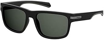 Polaroid Eyewear Unisex Adults’ PLD 2066/S Sunglasses (MTT Black) 55