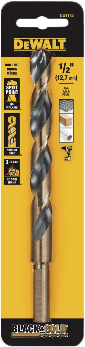 DEWALT DW1132 1/2" Oxide Bit, Black