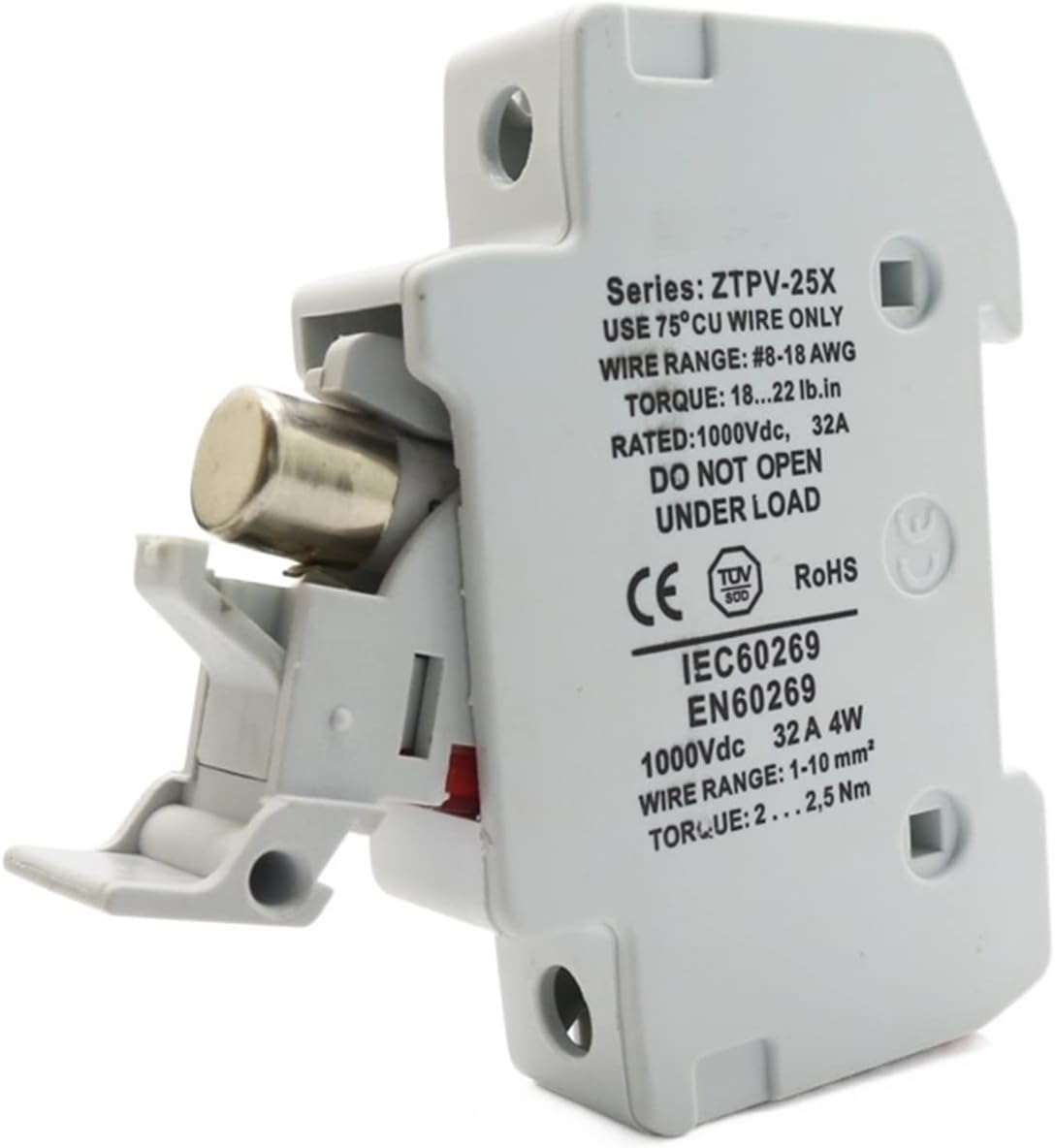 1 Set PV Solar Fuse 1A-32A 1000V DC Fusible 10x38 gPV, with LED Fuse Holder for PV System Protection (Size : 1A)