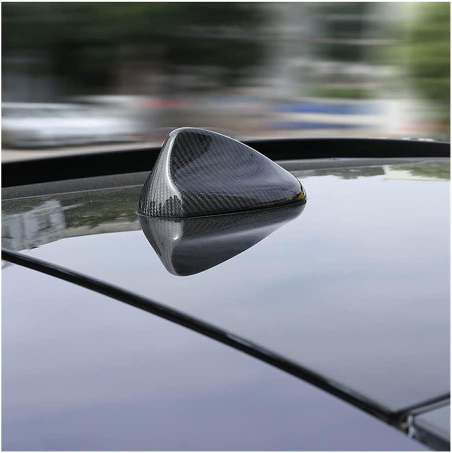 Car Radio Aerials Roof Antennas Cover Compatible with Alfa Romeo Giulia Stelvio 2020-2021 Real Carbon Fiber Accessories (Color : Red)