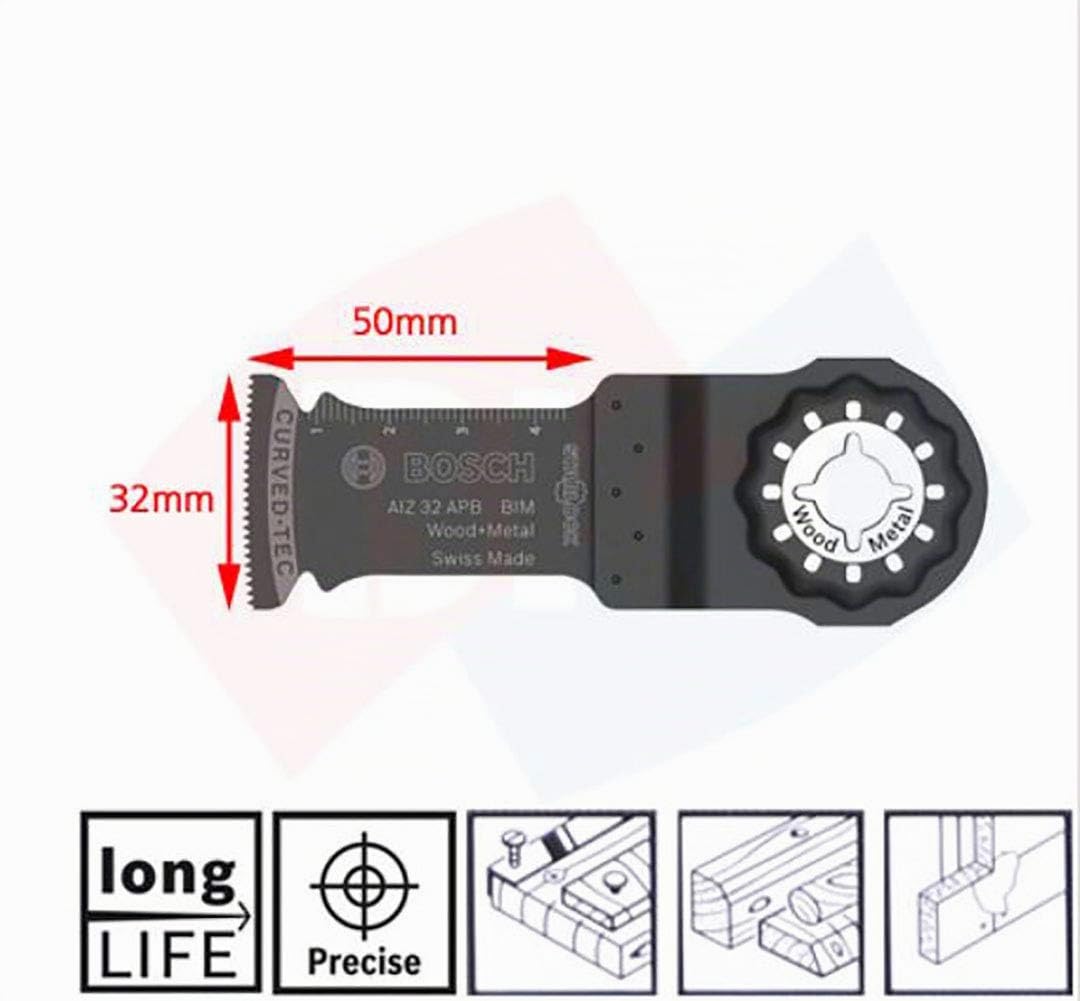 Bosch Coffret de 5 Lames Plongeantes Starlock/pour Outils Multifonctions avec Carbure de Tungstène Starlock (pour Bois et Tétal; Best of Cutting)