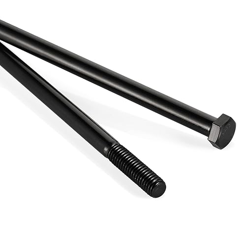 Miniatura 31 de Pernos de cabeza hexagonal de 1/2-13 x 1, totalmente roscados, perno de acero inoxidable 304 (18-8), acabado negro, cantidad 8