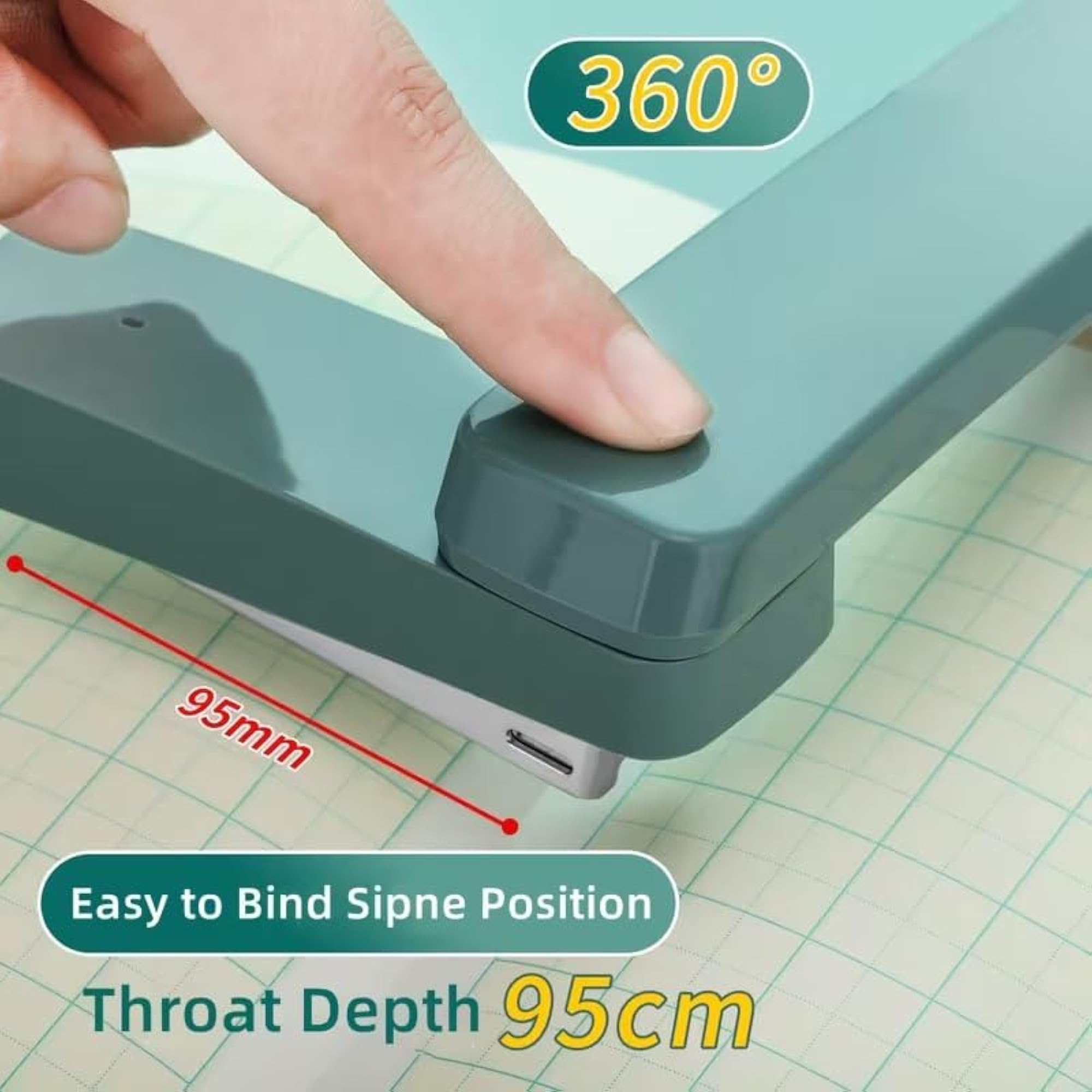 360 Rotatable Desk Stapler with 1000 Staples