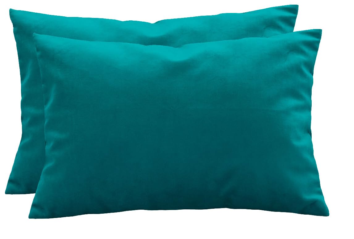 TangDepot 2-Pack Super Soft Velvet Pillow Covers, 20x20 Grass Green — view 143
