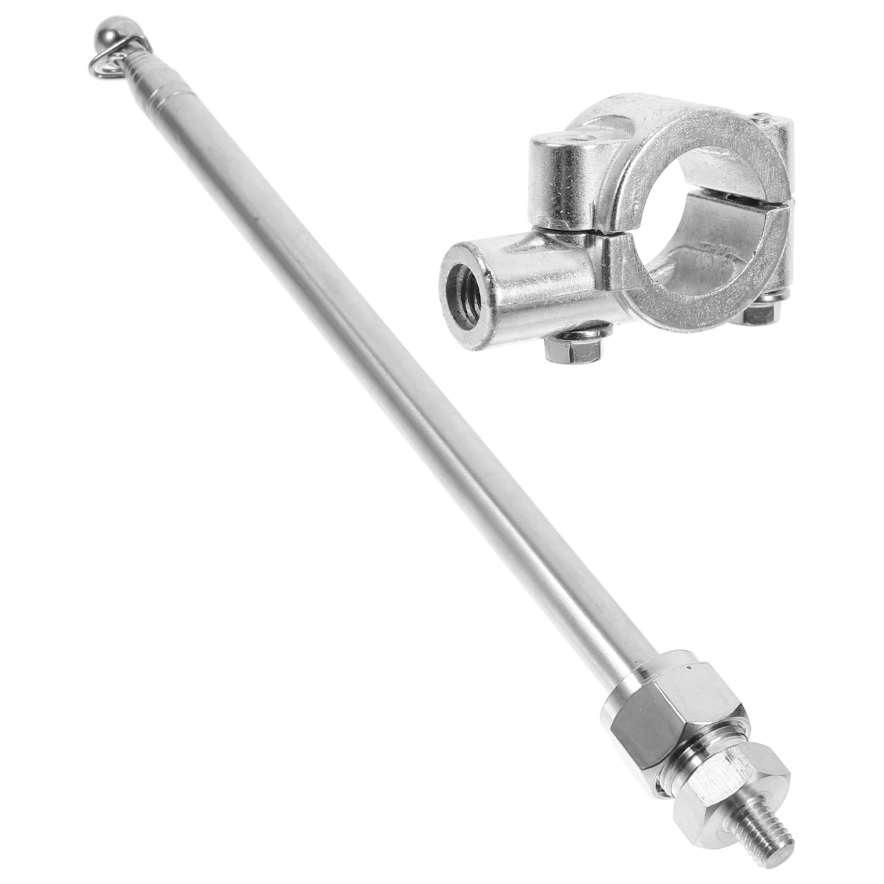 CLISPEED Telescopic Flagpole for Motorcycles and Bicycles, Adjustable 1.2M Lightweight Aluminum Alloy Flag Pole for Riders & Cyclists to Display Flags