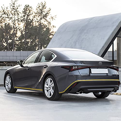 Tomall 32Ft (9.8M) Stripe Stickers For Car Hood Body Side Auto Racing Sport Pinstripe Tape Stripe Decals For Car Bumper Skirt Roof Universal Modified Decoration (Yellow) #TOP6