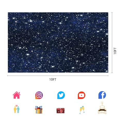 Fondo fotográfico 10x10ft cielo estrellado para niños miniatura 6