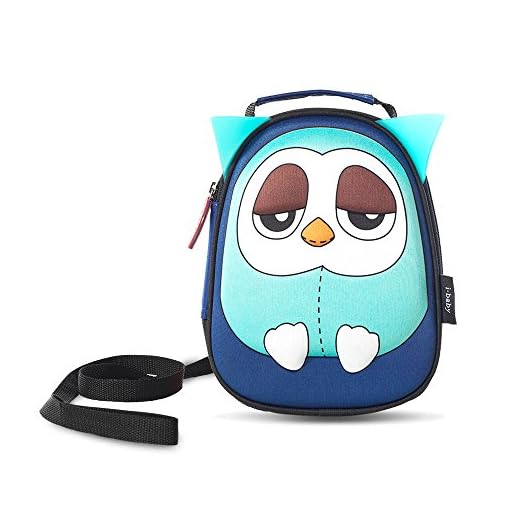 i-baby Mochilas Infantiles Bolsas Impermeables para bebés y Niñitos 3D Dibujos Animados (Búho Azul)