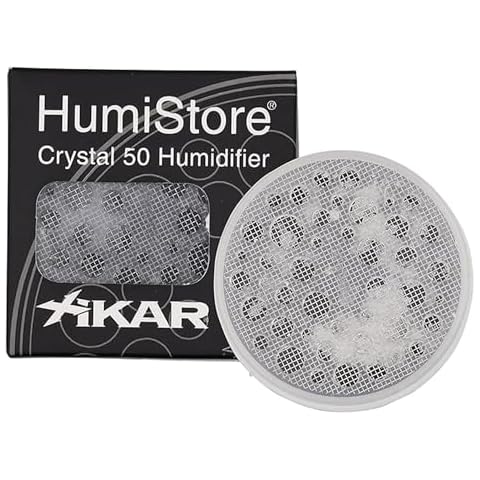 XIKAR Crystal Gel Humidifier Jar for Cigar Humidors - Reusable Cigar Humidifier Crystals with Magnet Attachment System - Regulates 70% Relative Humidity & Lasts up to 90 Days, Ideal for 50 Cigars Cover