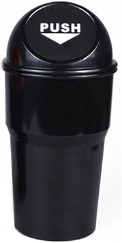 Portable Mini Car Garbage Bin Rubbish Trash Can Plastic Storage Box Organizer