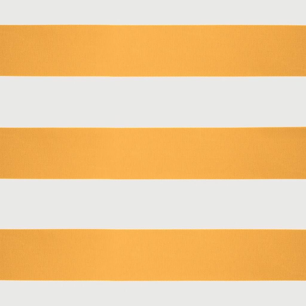 Toldo retráctil Aluminio y Tela Amarillo y Blanco 4x3 m
