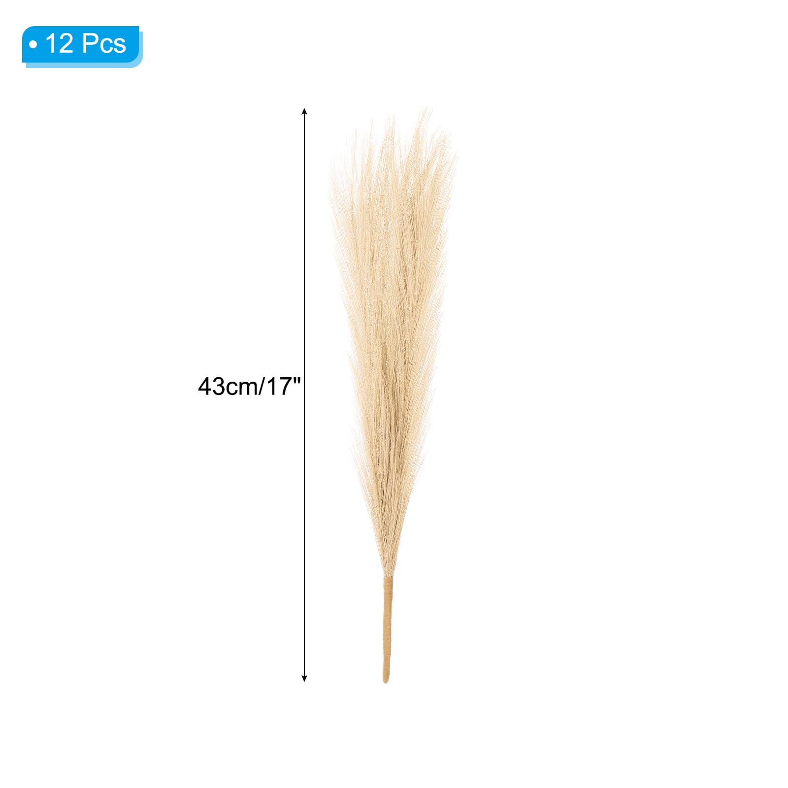 PATIKIL 17 Inch Faux Pampas Grass - Image 2