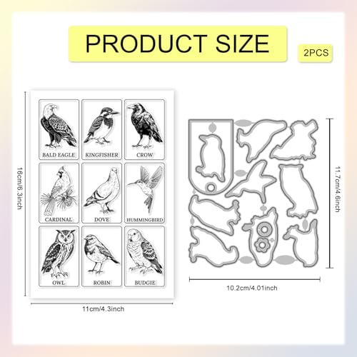 Tampons transparents scrapbooking matrices de découpe corbeaux - 8