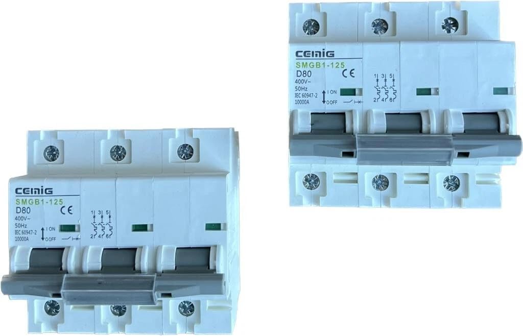 LS-Schalter 3P D 80A Leitungsschutzschalter Sicherungsautomat Leistungsschalter