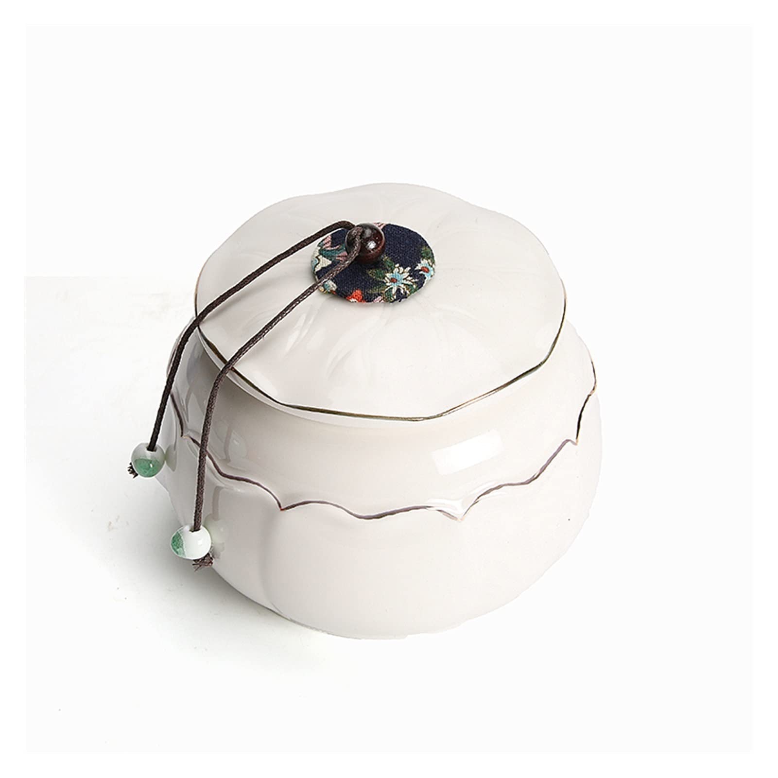 CHICKEN Tea Storage Tank Retro Tea Caddy Small Handmade Tea Storage Tea Caddy Airtight Jar Grain Tea Ceremony Accessories Multifunctional Storage Jar(Color:C)
