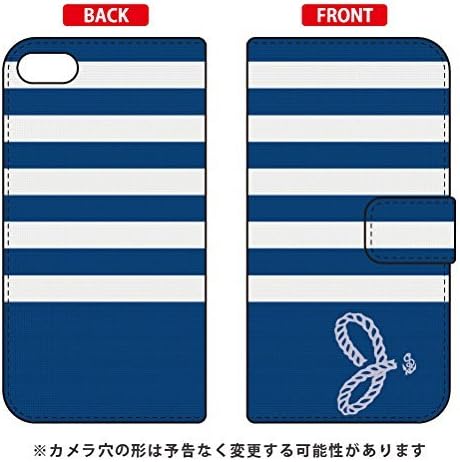 Notebook Type Smartphone Case Marine Border Navy x White Initial J design by ARTWORK / for iPod touch (6th Generation) ATC6TH-IJTC-401-MCQ5